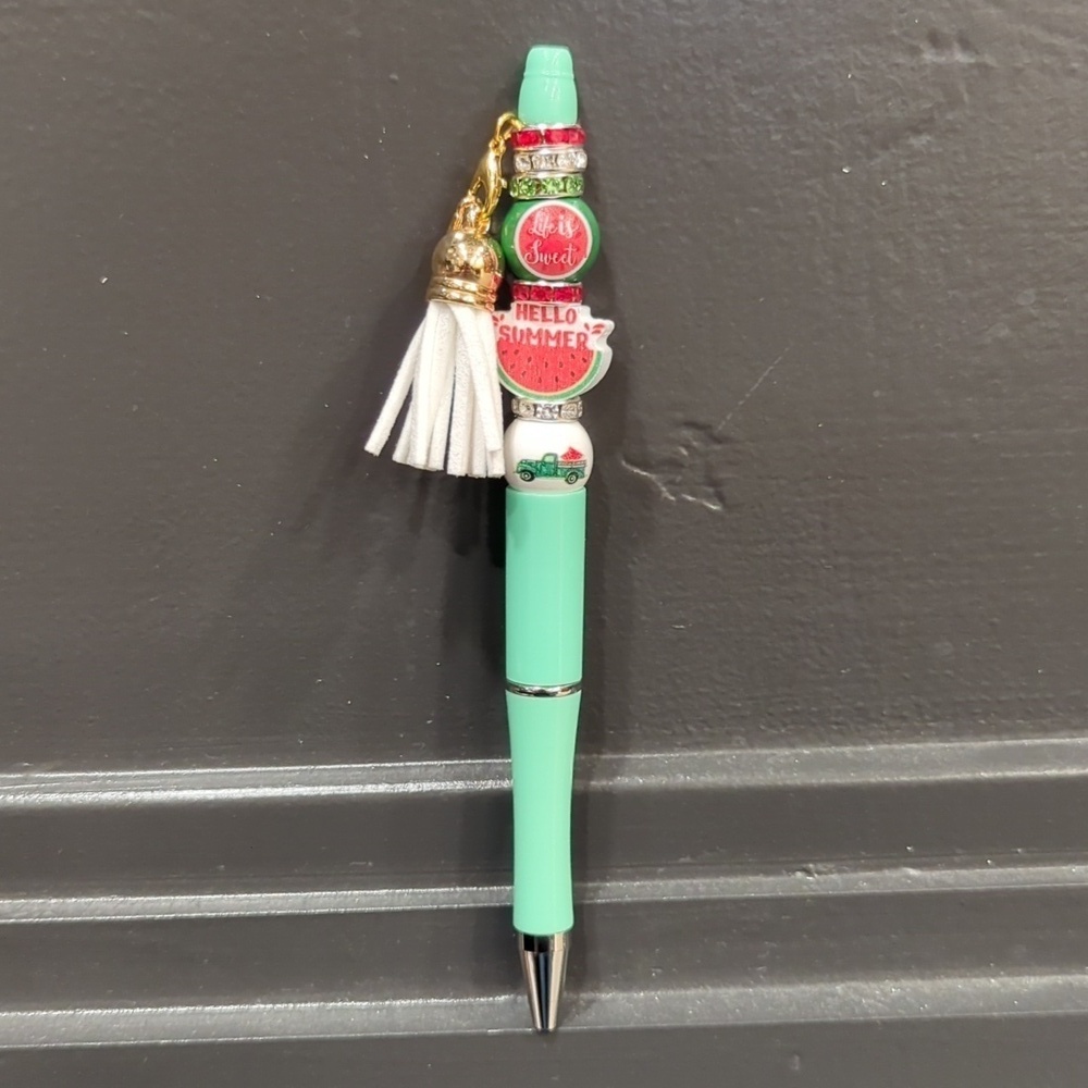 Watermelon focal pens with tassel Set Of 3